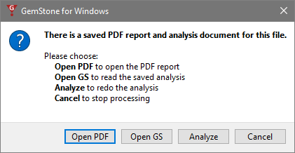 Analyzing Files with an Existing Project